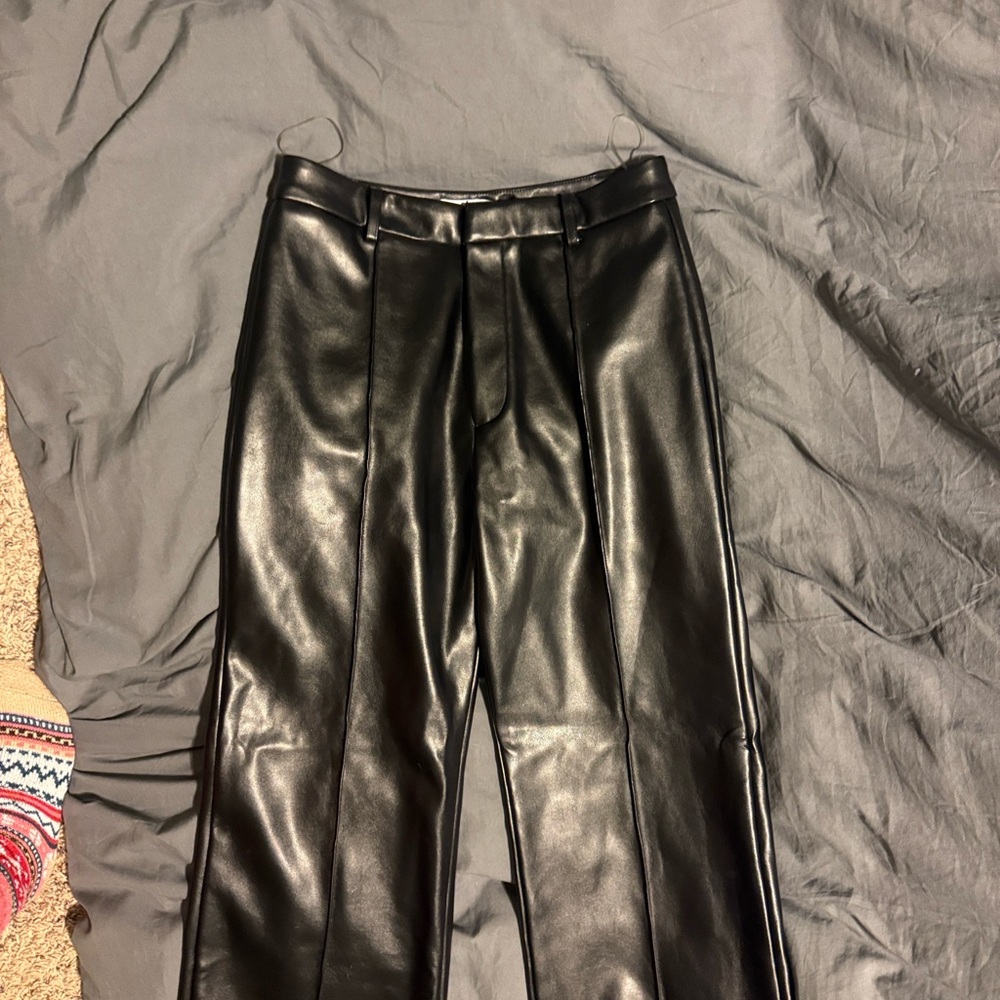 BoA vegan leather pants, micro fleece lined
